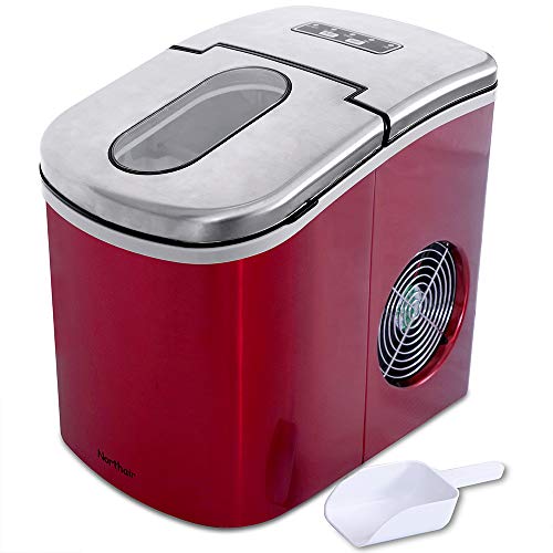 Northair Portable Countertop Ice Maker with 26 lb. Daily Capacity - Red