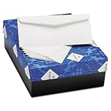 Strathmore Writing Envelopes, 10 Commercial Flap Writing 25% Cotton Wove Finish 24 lb, 4-1/8 x 9-1/2 Inch, 500 Envelopes/Box - Sold as 1 Box, Ultimate White (M44071)