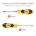 Magnetic Screwdriver Set 10 PCS,Famistar Professional Cushion Grip 5 Phillips and 5 Flat Head Tips Screwdriver for Repair Home Improvement Craft