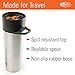 GSI Outdoors, Glacier Stainless Commuter JavaPress, French Press Coffee Mug, Superior Backcountry Cookware Since 1985, Stainless
