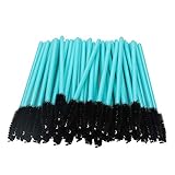 Mascara Wands, 300 Pack Disposable Lash Brushes for Eyelash Extensions Makeup Brush Bulk Tool Set, Blue/Black