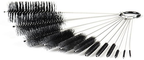 8 Inch Pipe Cleaning Brush Set with Nylon Bristles, 12 Pieces | Great for Straws, Bottles, Jewelry, Test Tubes
