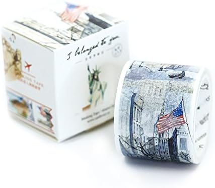 Signature Collection Designer Washi Tape 40mm x 7m (World Travels: U.S.A.)