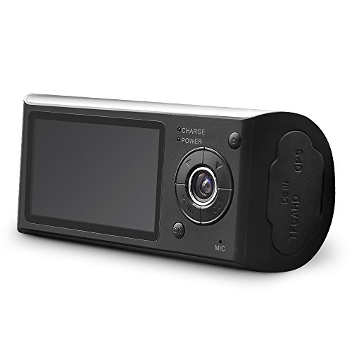 Dual Lens Dash Cam, 2.7 Inch IPS Ultra HD 1280 x 480 30FPS Front & 640P Rear 140Â° Wide Angle Lens Dashboard Camera Recorder, Car Recorder with Rear View Camera with Night Mode