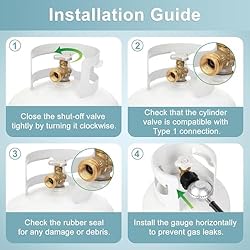 SHINESTAR Propane Adapter Hose with Regulator for