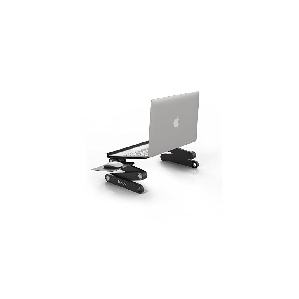 Pwr+ Portable LaptopTableStand with Mouse Pad Fully Adjustable