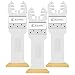 EZARC Titanium Oscillating Multitool Blades Extra-Long Power Cut Saw Blades Fast Speed Cutting for Wood, Metal and Hard Material, 3-Pack primary