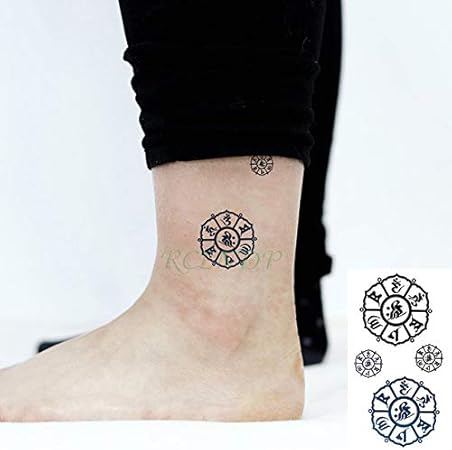 Ljmljm 5pcs Tattoo étanche Autocollant Fleur De Lotus Tatto