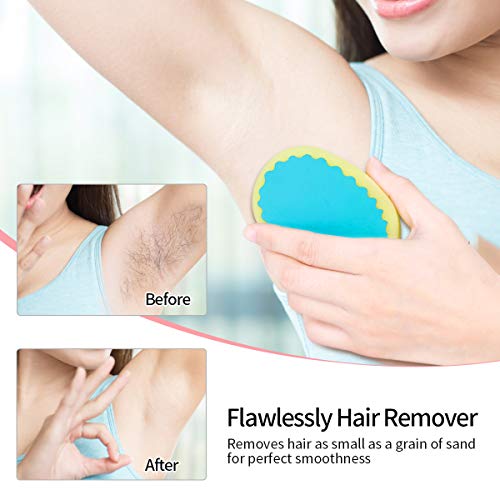 Facial Hair Removal for Women, TOPOINT Flawless Painless Hair Remover Depilation Sponge Pads for Face Lip Armpit Chin Cheek Leg