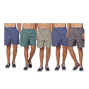 AKAAS Men’s Cotton Boxers (Pack of 5)