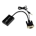 Sanchow HD 1080P VGA To HDMI Output TV AV HDTV Video Cable Converter Plug And Play Adapter With Audio Input For Laptop Desktop