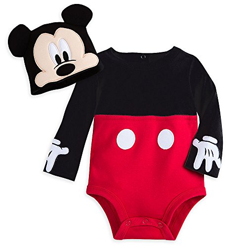 Disney Mickey Mouse Costume Bodysuit Set for Baby Size 18-24 MO Red