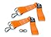 GrrillaStraps Tree & Patio Swing Mounting Straps for Hammocks, Bench, Spinner, Tire & Platform Swings (2 Straps with Safety Lock). FREE Stainless Steel Rotating Loop Hook for Tire Swing (Orange)