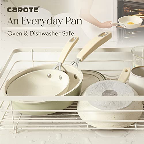 CAROTE Nonstick Small Frying Pan Skillet, 6" Egg Pan Omelet Pan, Non