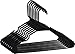 Zoyer Plastic Hangers - 20 Pack, Black - Space Saving Shirt & Suit Hangers