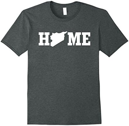 Mens Syria Home Shirt: Love Native Born State T-Shirt 2XL Dark Heather
