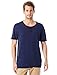 Alternative Men's Washed Slub Home Team Henley, Midnight Pigment, M