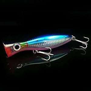 Xzante 1 Pcs Popper De Peche A Les Yeux 3d Avec Des Crochets Pointus 12cm 42g Leurre Dur De Nappe D’eau？leurre…