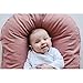 Snuggle Me Organic | Baby Lounger & Infant Floor Seat | Newborn Essentials | Organic Linen, Fiberfill | Rosewood