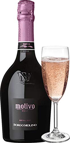 VINELLO 6er Weinpaket Italien - Motivo Rosé extra dry - Borgo Molino mit VINELLO.weinausgießer | 6 x 0,75 Liter – Bild 5