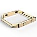 For Fitbit Blaze, TOOPOOT Stainless Steel Replace Metal Frame For Fitbit Blaze Smart Watch (gold)