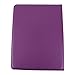 Case-online For Apple iPad 2/3/4 Luxury Pu Leather Flip Folio Stand Rotating Magnetic Cover Smart Case+Stylus+Protector - Purple