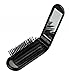 LOUISE MAELYS Portable Folding Hair Brush with Mirror Compact Pocket Hair Comb for Travel Gift Idea