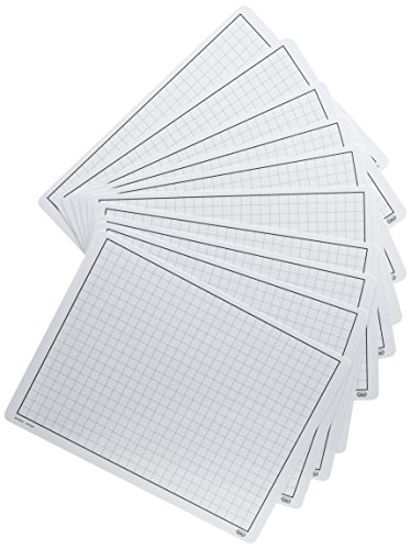 Didax Educational Resources Write & Wipe Graphing Mats (Set of 10)