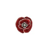 DANFORTH - Remembrance Poppy Scatter Pin - Red - Pewter - 7/8 Inch - Made in USA
