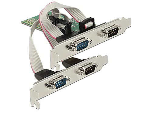 DeLOCK 89557 Internal Serial Interface Cards/Adapters - Interface Cards/Adapters (PCIe, Serial, Low-Profile, RS-232, Asix AX99100, 256 B)