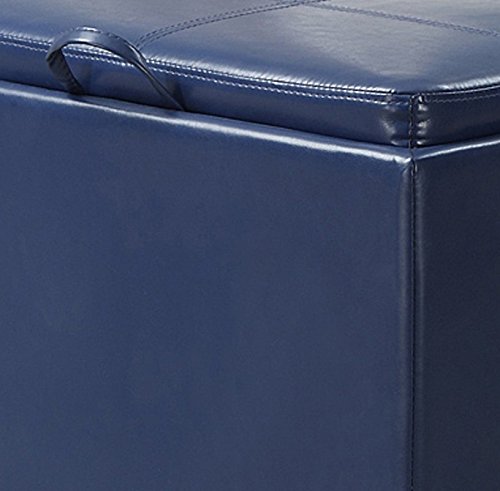 Convenience Concepts Designs4Comfort Modern Accent Storage Ottoman - Thumbnail 4