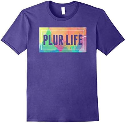 Mens Plur Life EDM Concert T-Shirt 3XL Purple
