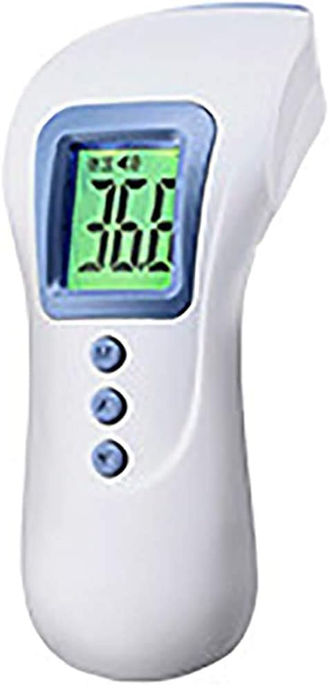 PovKeever Body Digital Thermometer, Non-Contact Digital Laser Infrared Thermometer Temperature Gun, Thermometer for Fever Ear and Forehead for Kid and Adult - Random Color White