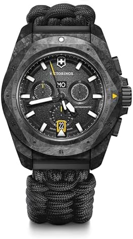 Victorinox 腕時計 ブラック Amazon.com: Victorinox 242021.1 I.N.O.X. Auto 41, BLK, GRN dial