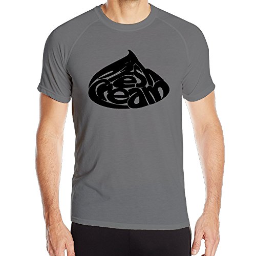 Cream Band Logo Athletic T Shirts For 