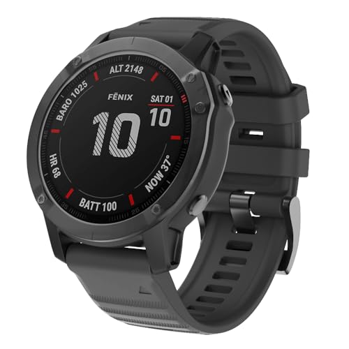 ISABAKE Watch Strap for Garmin Fenix 6X / 6X PRO, Fenix 5X / 5X Plus, Fenix 3/3 HR Accessories, QuickFit Strap 26mm Wide