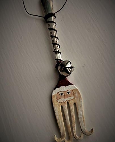 Santa Ornament - Vintage Fork # 1375