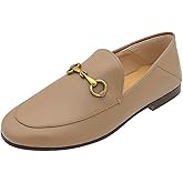 Divanne Loafers for Women, Womens Loafer Flats Gold Chain Penny Loafers Slip On Fur Loafer Mules