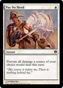 Magic: the Gathering - Pay No Heed - Duel Decks: Heroes vs Monsters