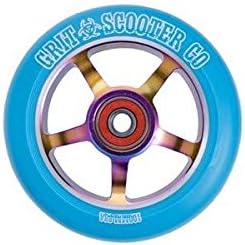 Grit 5 Spoke Pro Scooter Wheels 100mm [PAIR] (Blue)