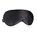Natural Silk Eye Mask for Sleeping, Super Smooth Sleeping Mask for Women and Men-Fully Adjustable Strap