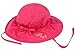 Girls Indoor/Outdoor Sun Bucket Floppy Hat - LightWeight 100% Cotton - Pink Butterfly (Sizes: Infant - 6yrs)