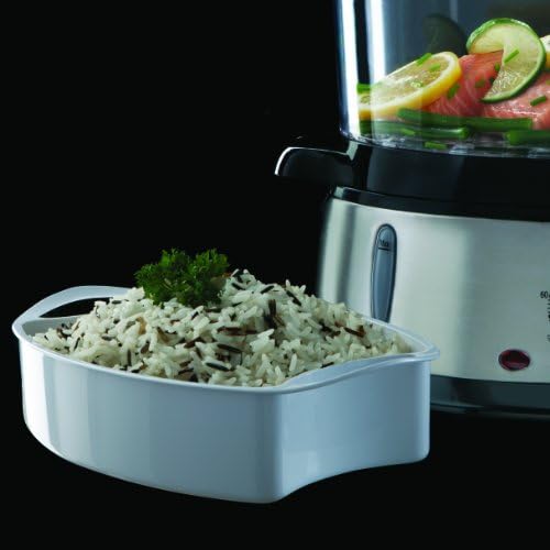 Russell Hobbs Cuiseur Vapeur 9L Programmable Minuteur, Cuisson Légumes, Riz, Œufs - 19270-56 - Cuisine A Vivre Russell Hobbs Cuiseur Vapeur 9L Programmable Minuteur, Cuisson Légumes, Riz, Œufs - 19270-56
