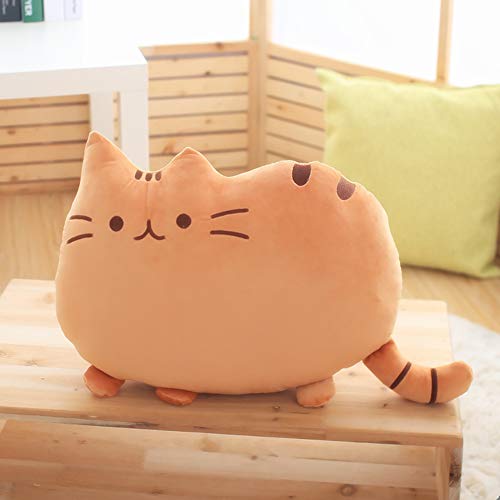 Sumerk Cat Shape Pillow Car Sofa Chair Back Cushion, Cat Plush Toys Cat Decorative Pillowcase Gift for Children - Thumbnail 2