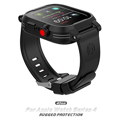 Waterproof Apple Watch Case 40mm Series 6 / SE / 5 / 4 with Premium Bands, Builtin Screen