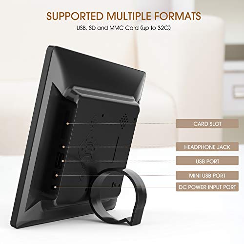 image for DBPOWER 8 Inch Digital Photo Frame - 1024x768 IPS HD Display Electroni