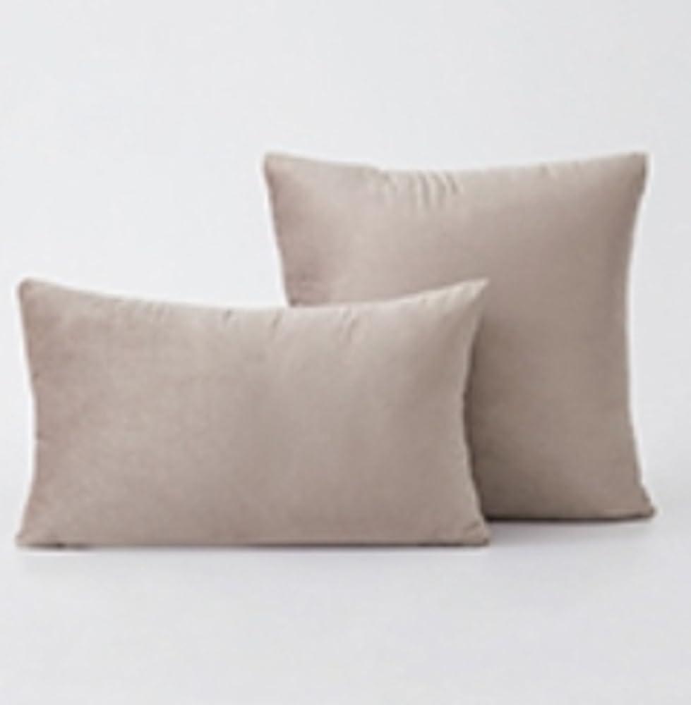 Oscars Emporium Cushion Covers 13 Colours Pillow cover 45cm x 45cm | 30cm x 50cm | 65cm x 65cm Soft Cushions Velvet Cushions | Throw Cushion | Luxury Cushion Invisible zip (30cm x 50cm, Light Grey)