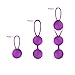 Kegel Exercise Weights Bladder Control & Pelvic Floor Exercises 2 Pcs Premium Silicone Cones with Training Kit for Women Purple