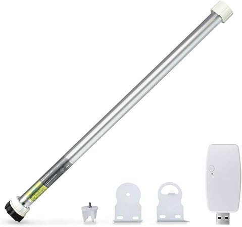 Zemismart Tuya WiFi Motor de persiana Enrollable Recargablebatera incorporada Smart Life Blind Engine Alexa Google Home Control Funcin de TemporizadorTuya App Control No RemoteFor 25mm Tube