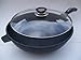 Ceramic Marble Coated Non Stick Cast Aluminium Fry Pan with Lid, 32 cm (12.5 inches)